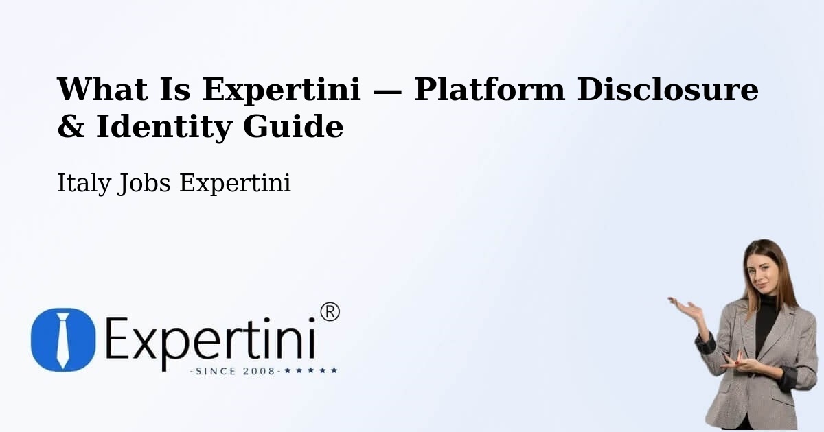 What Is Expertini — Platform Disclosure & Identity Guide – Riccò